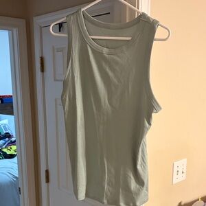 a new day light blue Ribbed Crewneck Tank Top